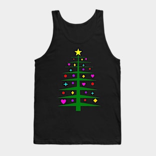 Modern Minimal Christmas Tree Tank Top